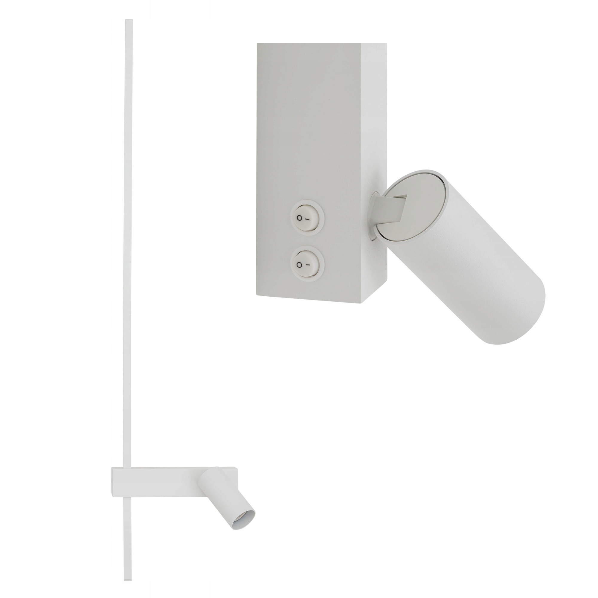 Kinkiet regulowany z włącznikiem Easy Led Left do salonu Biały Nowodvorski