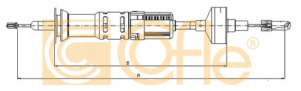 LINKA SPRZĘGŁA VW GOLF II 83-92 JETTA II 1,6 TD Producent części Cofle
