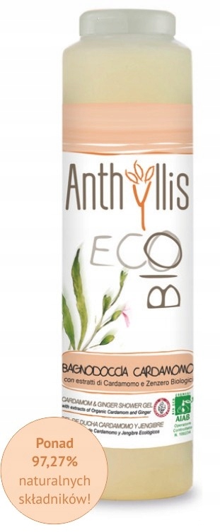 

Płyn pod prysznic Kardamon, Anthyllis Bio Eco, Pie
