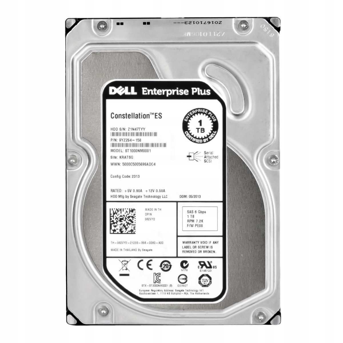 Dell 062VY2 1TB 7.2K 64MB SAS-2 3.5'' ST1000NM0001