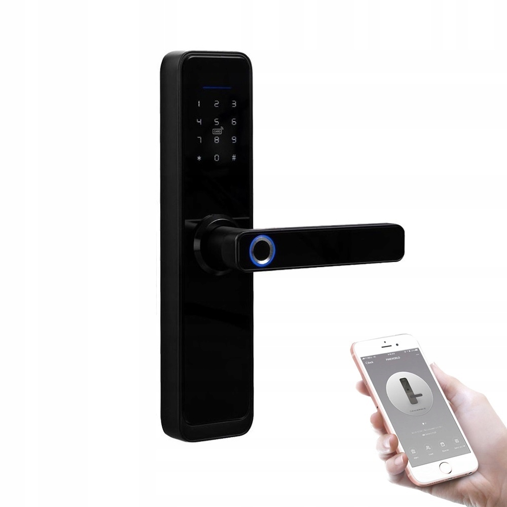 Elektronický Zámek Na Dveře Klika KÓD+WiFi+RFID