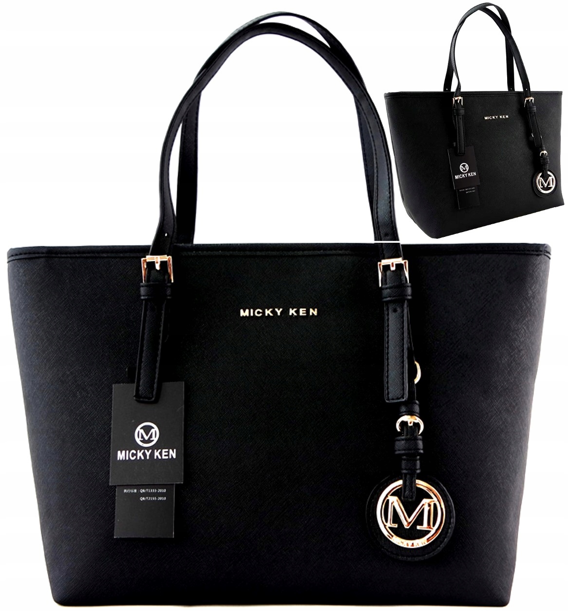 DAMSKA Czarna SKÓRZANA POJEMNA miejska klasyczna Chanelka TORBA A4 TOREBKA Płeć kobieta