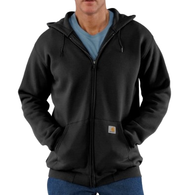 Carhartt Černá Rozpiínací Pánská Mikina S Kapucí L J_a