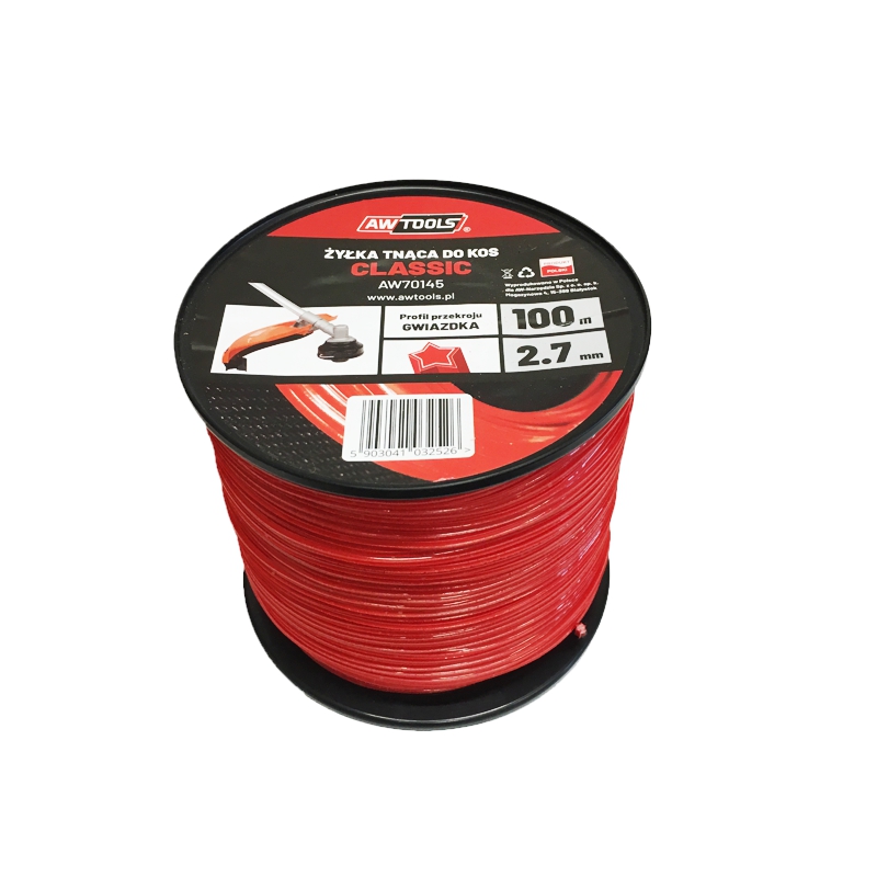 AWTOOLS ŻYŁKA TNĄCA CLASSIC 3,0x100m / GWIAZDKA AW70146