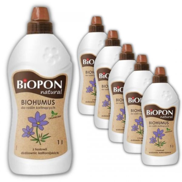 Nawóz do roślin kwitnących Biopon Biohumus 1l x 6