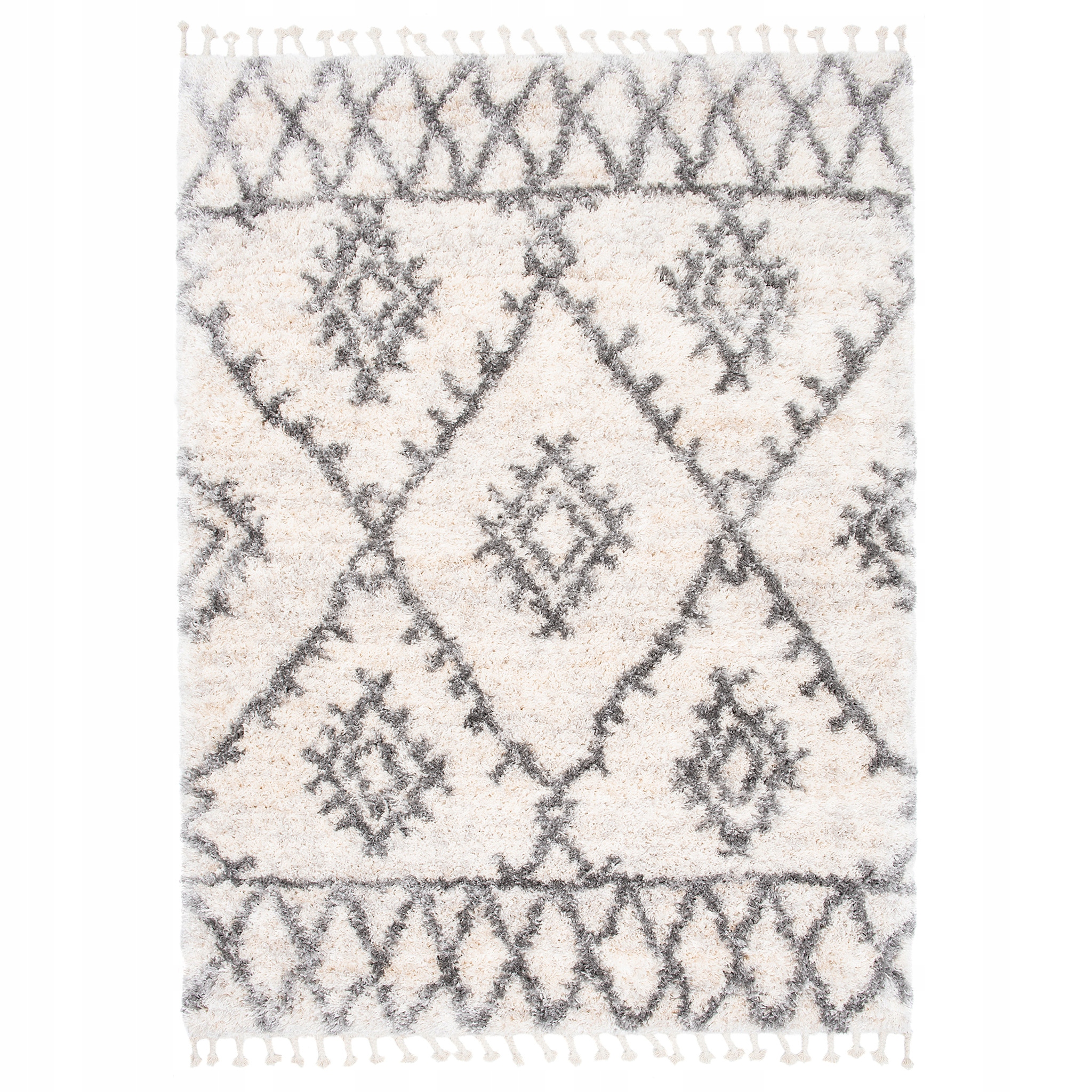 

Dywan Aztec 120x170 Boho Shaggy Z Frędzlami v3