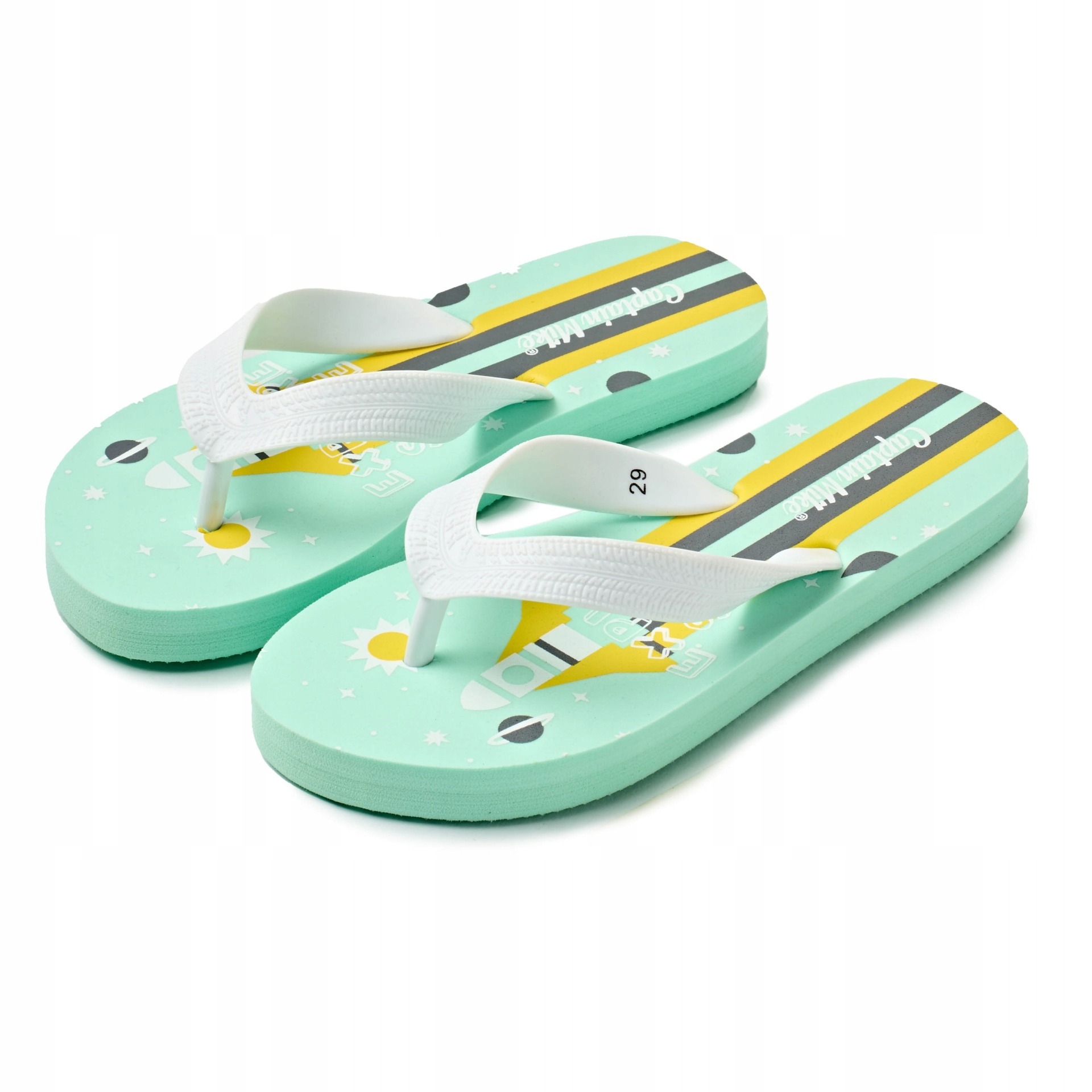 

Klapki japonki dziecięce miętowe r. 29