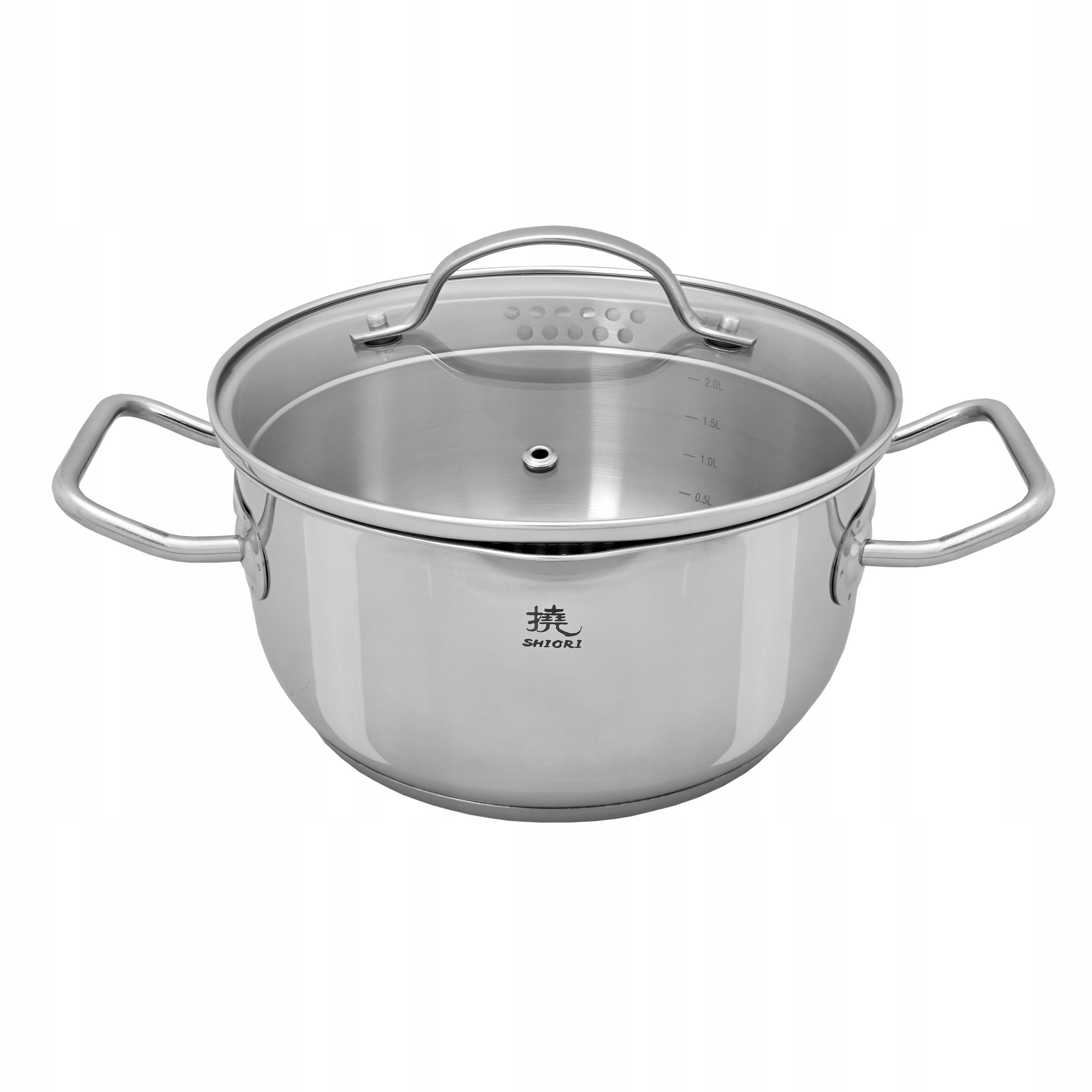 Indukční hrnec Shiori Steel Series Pro 316, leštěná nerezová ocel , 20 cm