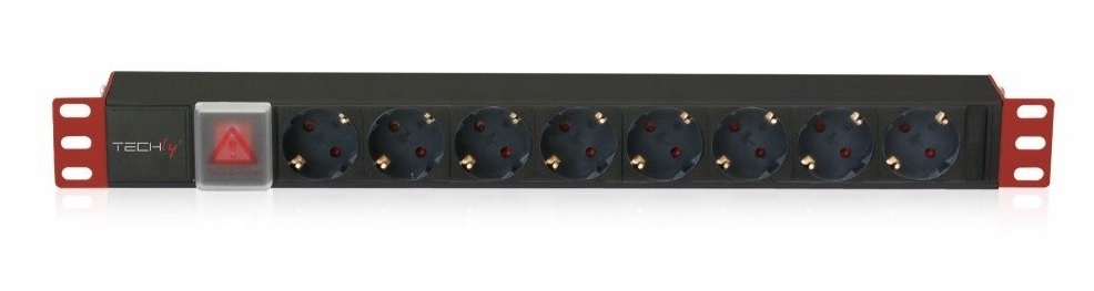 Techly Professional Listwa Zasilająca Rack 19 1U 250V/16A 8X Schuko 3 m