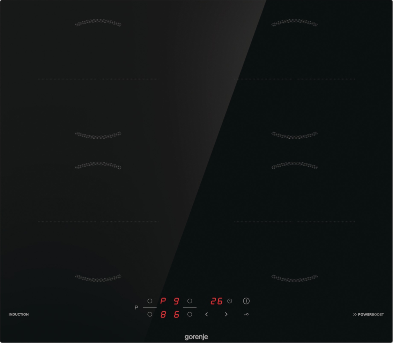 Indukční varná deska Gorenje GI6401BSCE 60 cm 7 kW PowerBoost Minutník