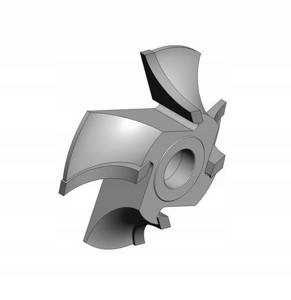 Frez ćwierćwałek D-125 d-30 Z-4 HSS R-10 Lewy