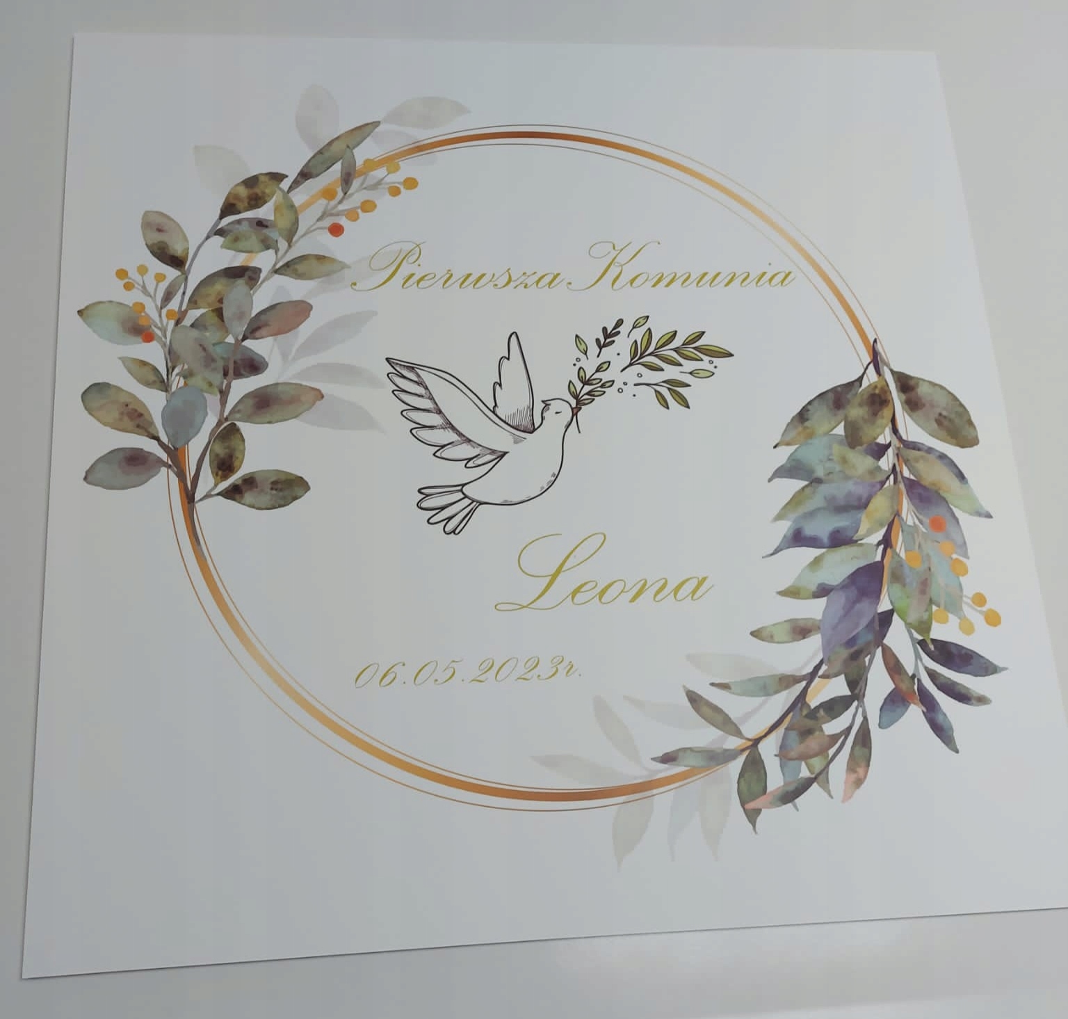 

Tablica powitalna na Komunie druk Pcv 70x50cm 4mm