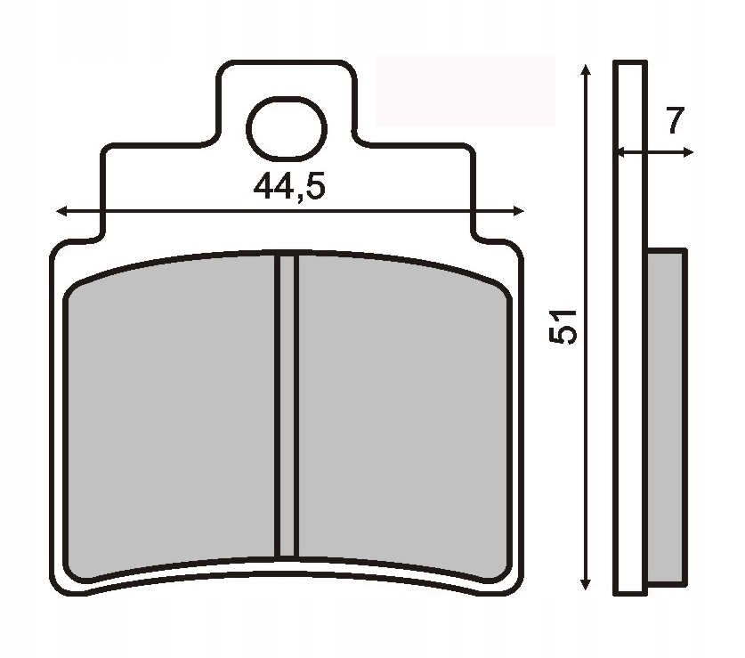 KLOCKI HAMULCOWE KXR250 TYŁ/ GD250 PRZÓD