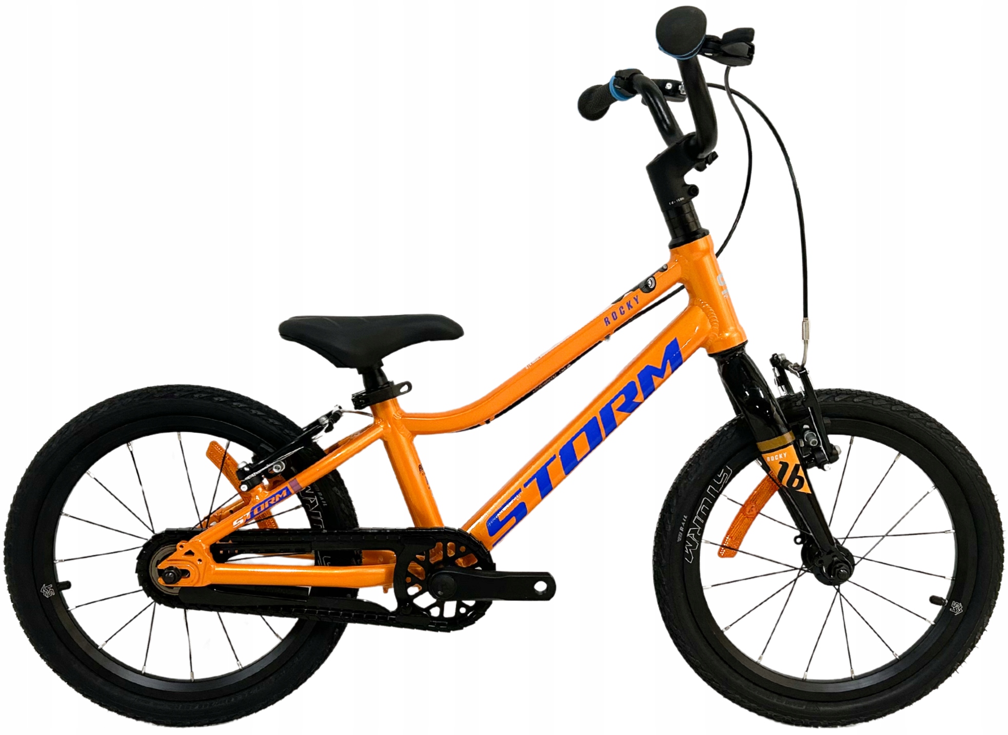 Rowerek Dziecięcy 16 cali Storm Rocky Light lekki 6,5 Kg pomarańczowy 2026