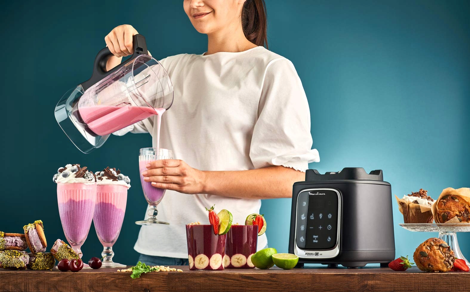 MOULINEX InfinyMix Blender 1600W 5 Programów Tritan 1.75L BPA Free — miniatura 9