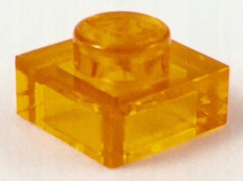 

Lego 3024 płytka 1x1 Trans Orange 1 szt Nowy