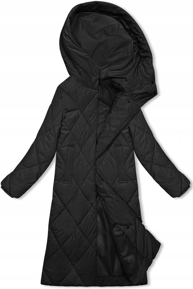 Volná Bunda Kapuce 5M3173 Černá S (36)