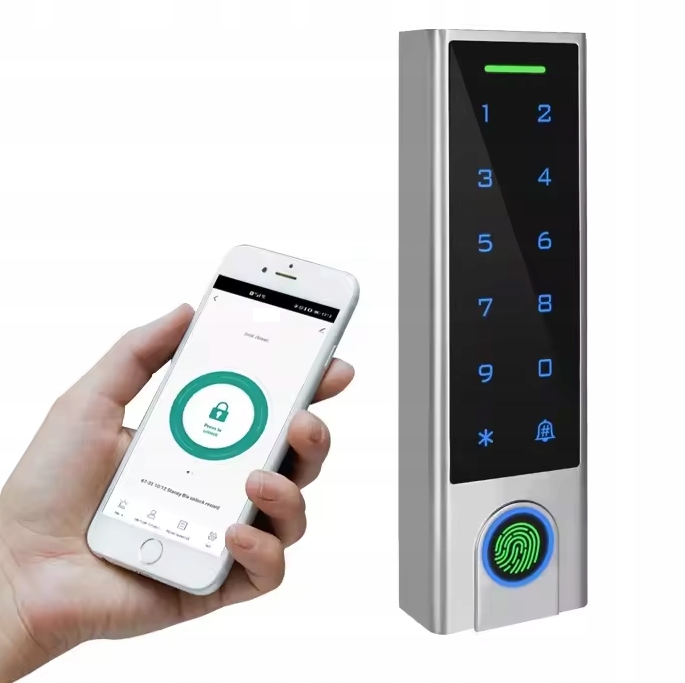 Kódový zámek Šifrovač Kovová klávesnice Čtečka MiFare Otisk WiFi Tuya
