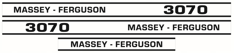 Naklejki Massey Ferguson 3070 3szt