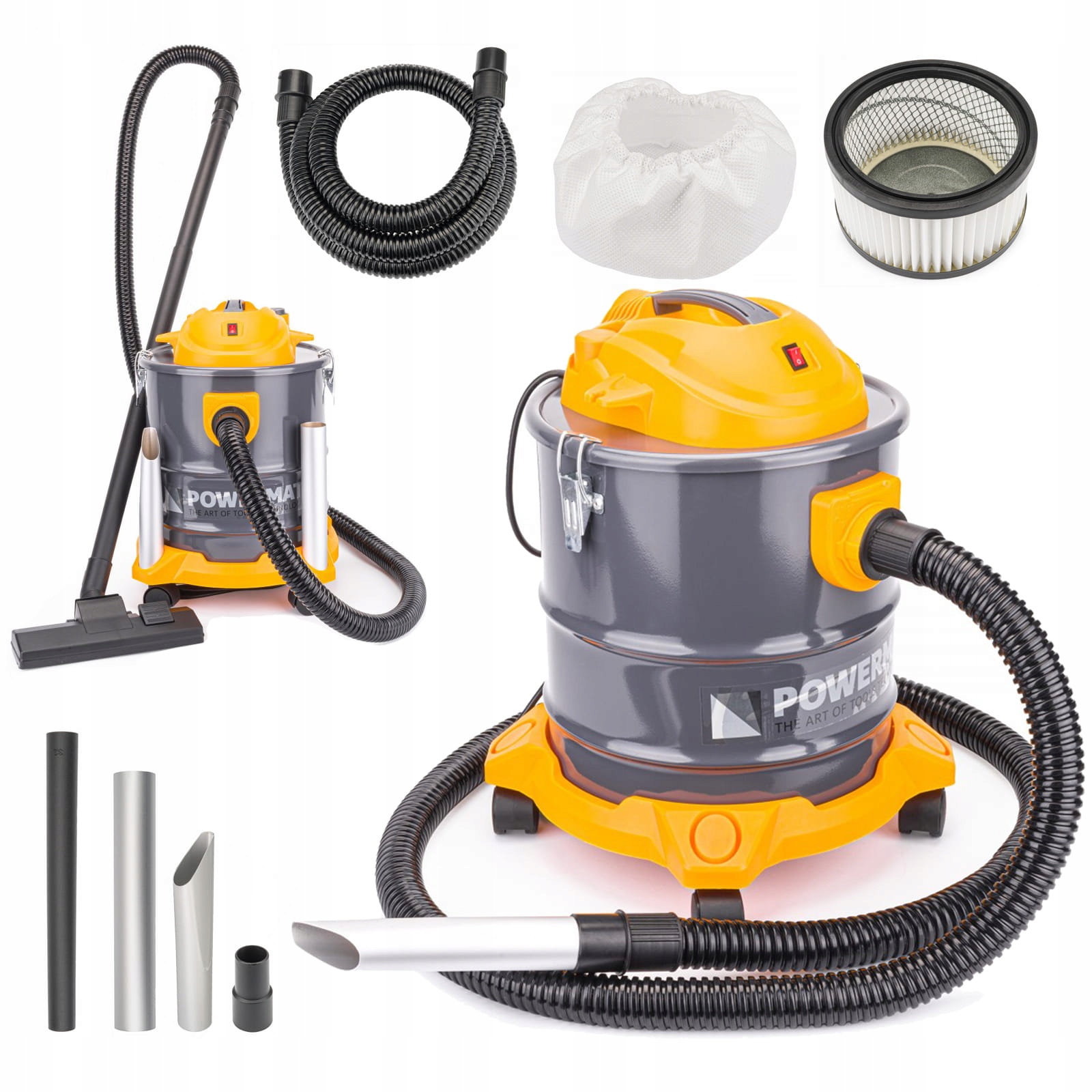 ODKURZACZ PRZEMYSŁOWY SEPARATOR DO KOMINKA POPIOŁU 20L OTRZĄSACZ