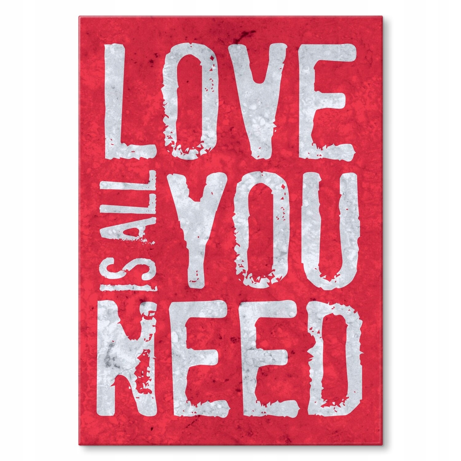 Kovový plakát Love is all you need Dárek 22 x 31 cm