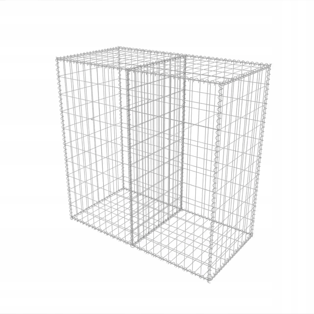 Gabionový koš z pozinkované Ocel 100x50x100cm stříbrný