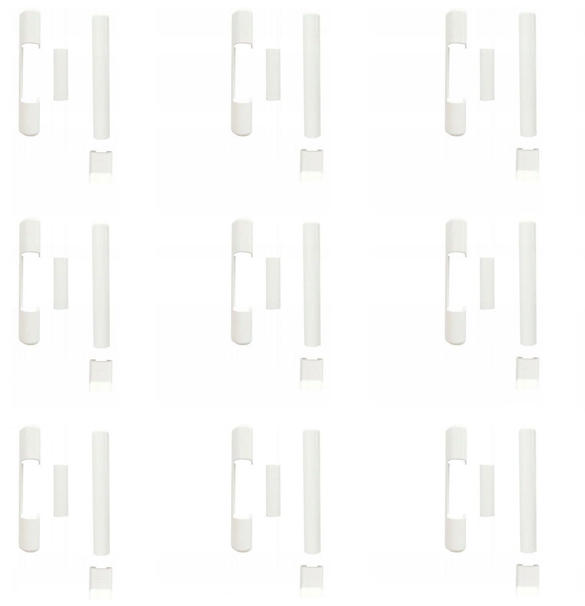 Krytky Roto na závěsy do okna plastových dveří 9 Kompletů