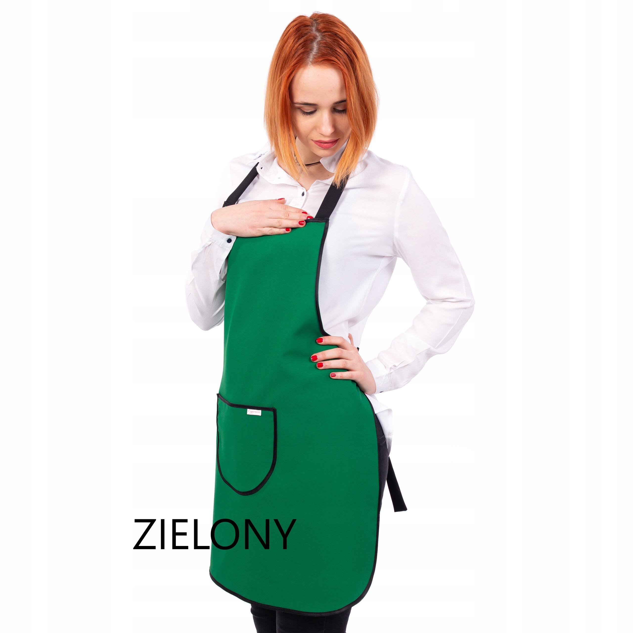 WODOODPORNY fartuch ZAPASKA UNIWERSALNY DAMSKI MĘSKI KUCHENNY na grilla Linia PLAMOODPORNY OCHRONNY GASTRONOMICZNY