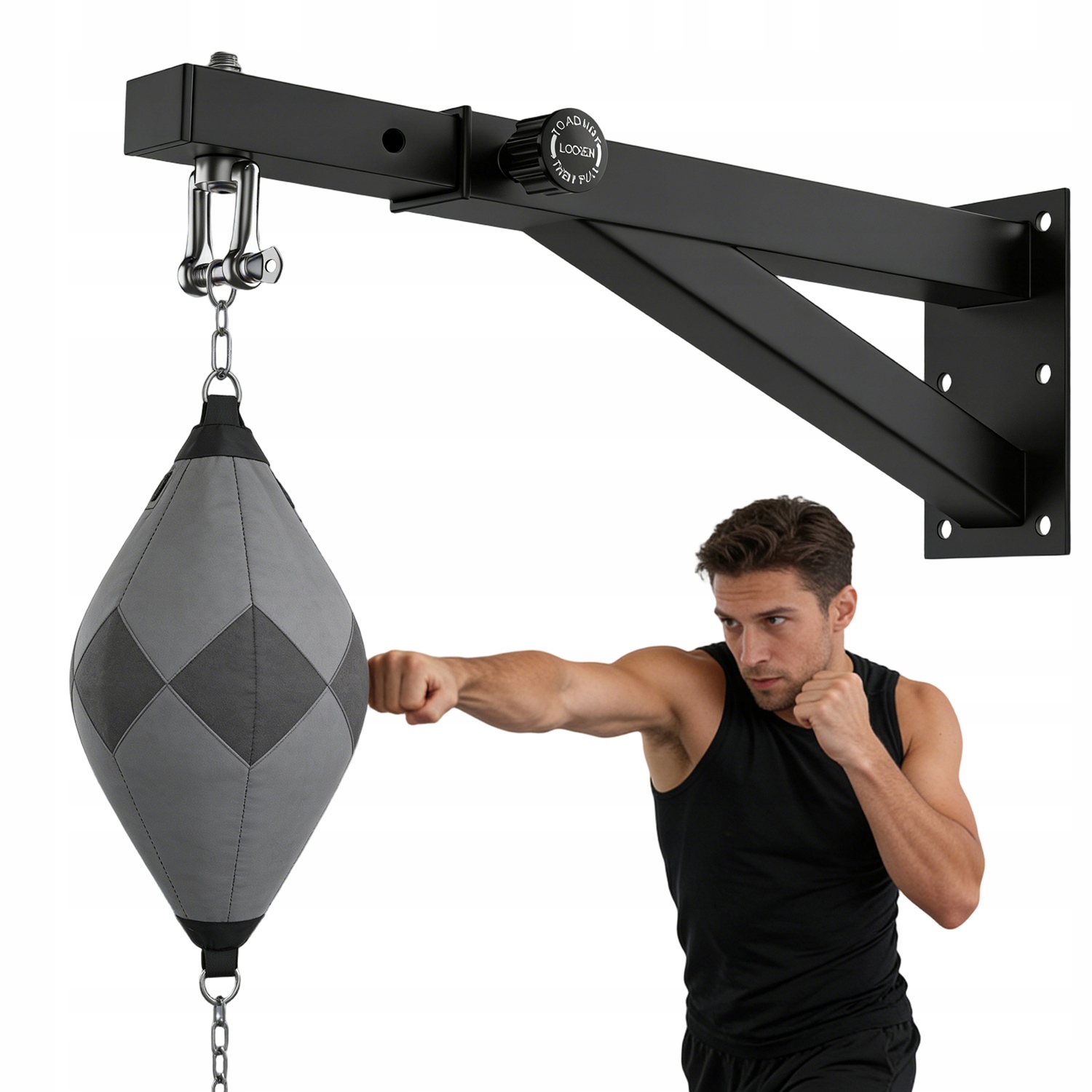 Věšák Na Boxovací Pytel Do 300 Kg Délka Ramene 44.45-66 cm Barva Černá