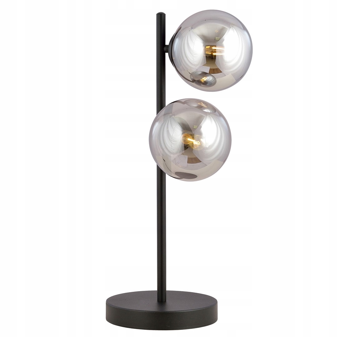 Nočná lampa Emibig Rossi 2 bodové čierne grafitové minimalistické tienidlo E14