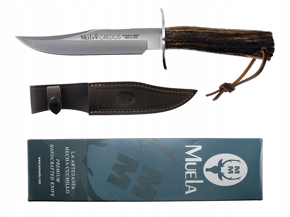 Nóż myśliwski Muela Deer Stag 160 mm Gredos z poroża jelenia