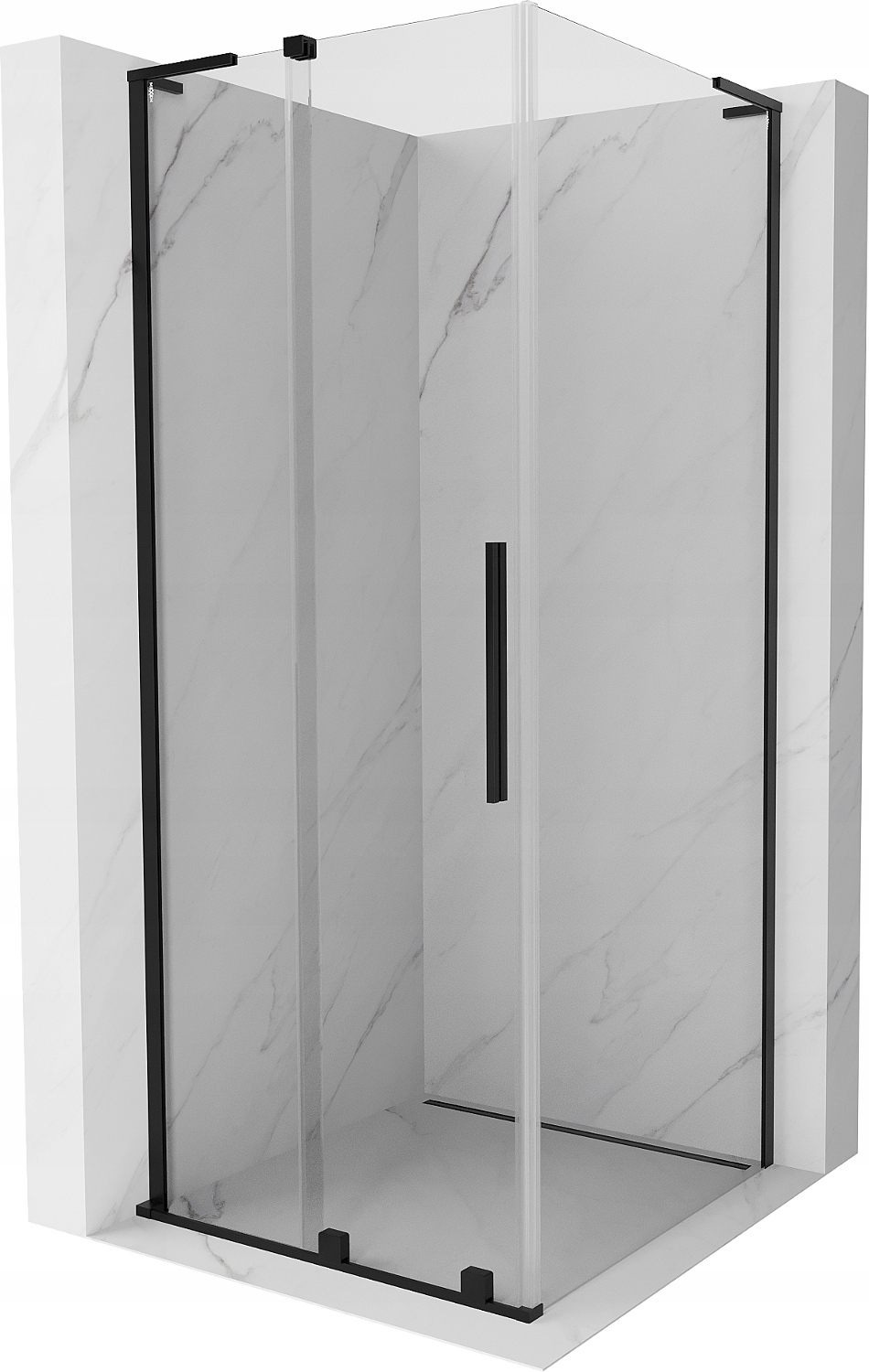 Mexen Velar L Kabina Prysznicowa Rozsuwana 120X120 Transparent Czarna