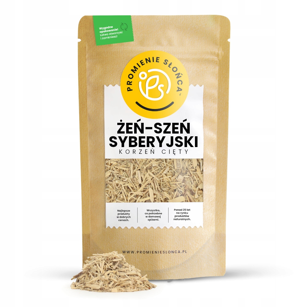 

Żeń-Szeń Syberyjski Korzeń Cięty 50g