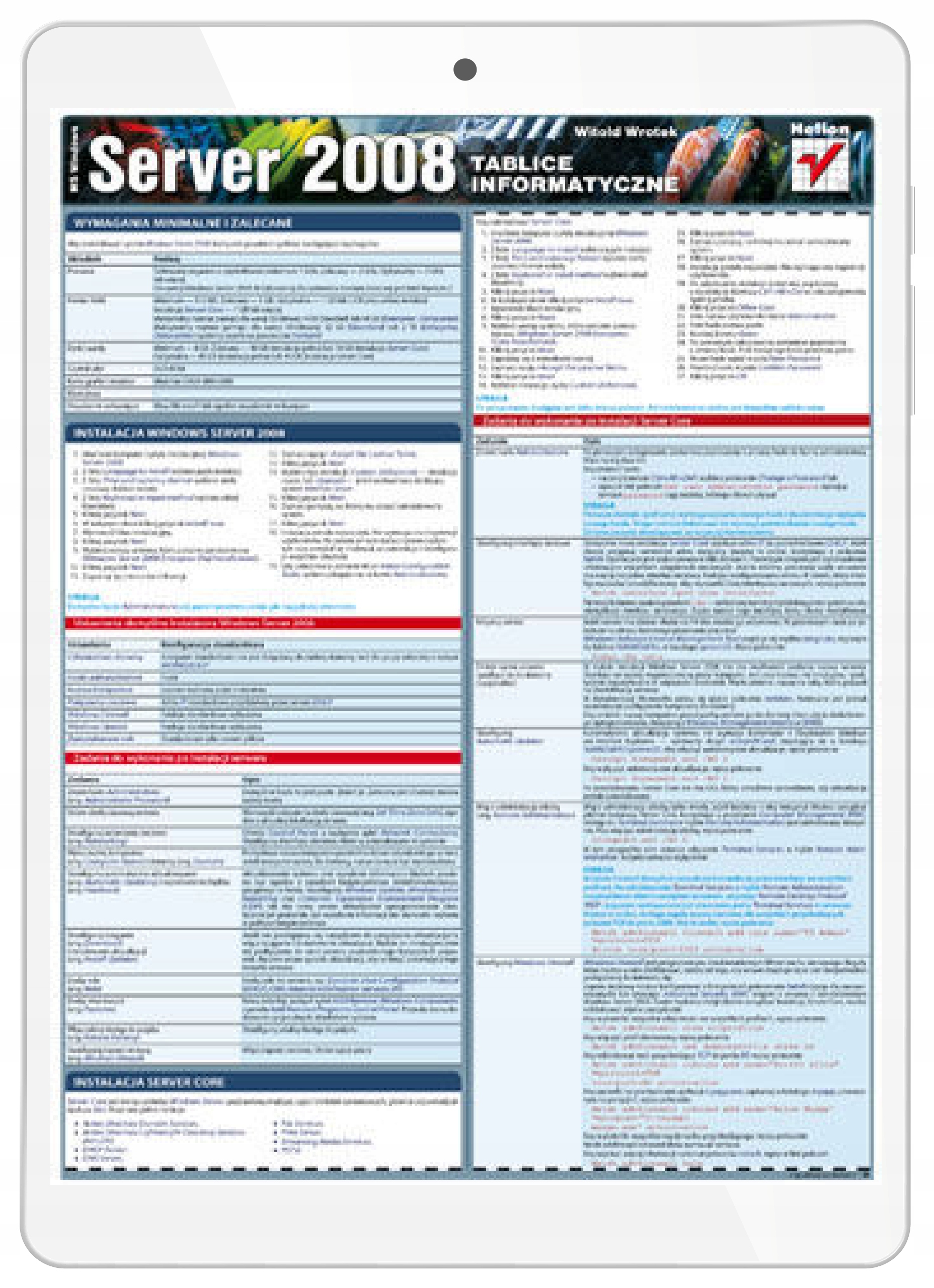 Tablice informatyczne. MS Windows Server 2008