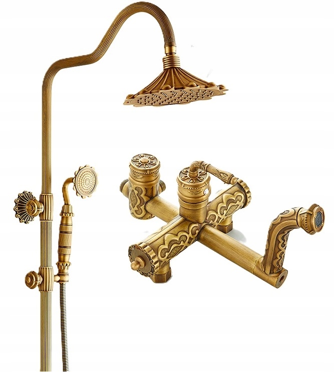 Kúpeľňová sprchová batéria Old Retro Mosadz Master