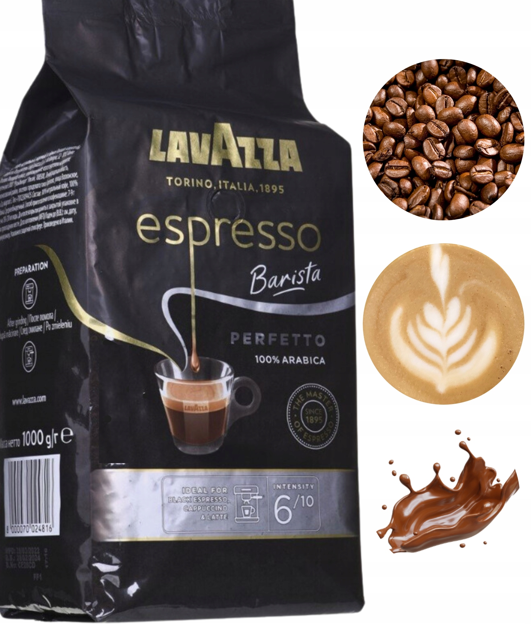 Levně Lavazza Perfetto Espresso káva káva arabica středně pražená 1 kg