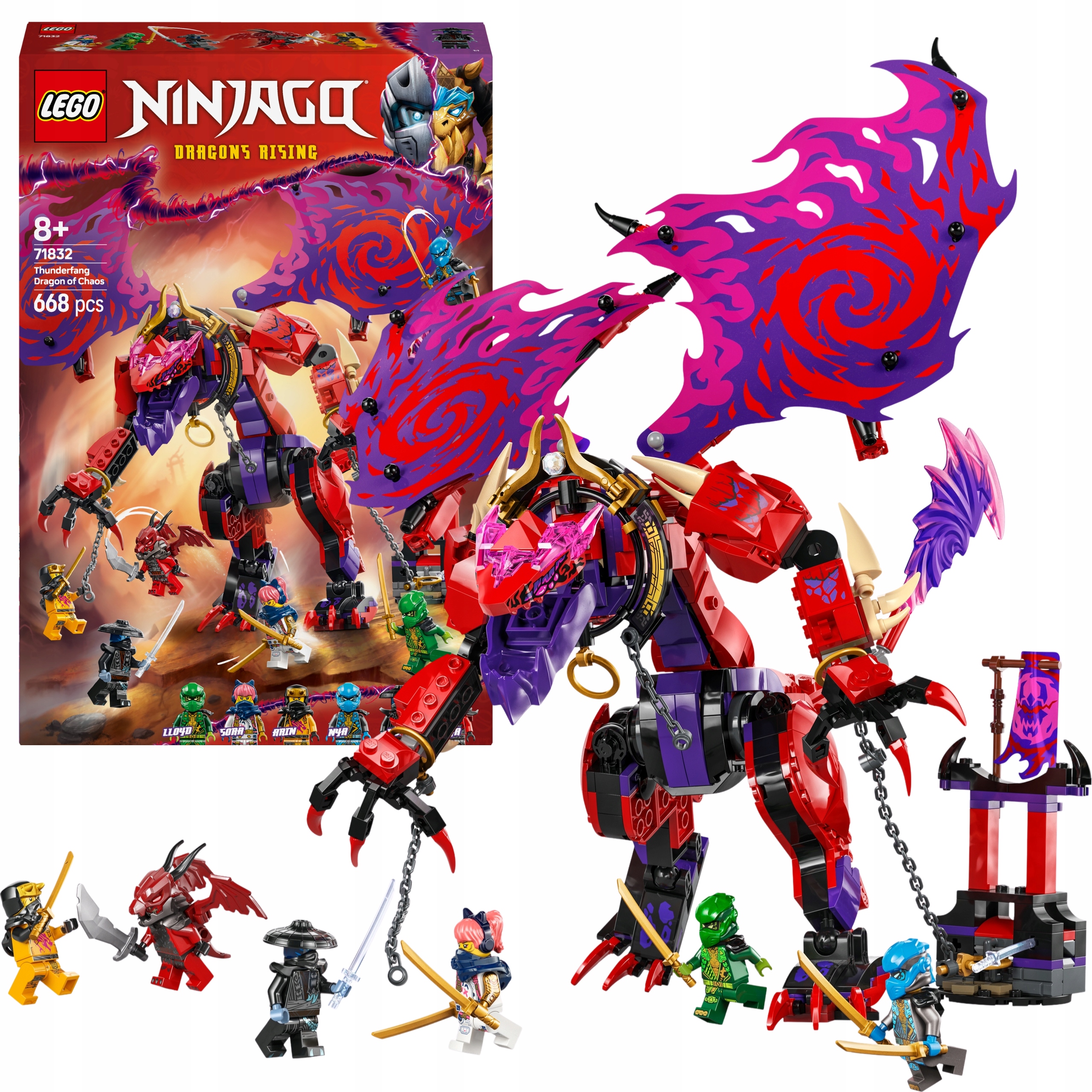 Lego Ninjago Smok Chaosu Zestaw Klocków Premium Duze XXL Święta