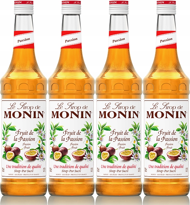 Syrop smakowy Monin Passion Fruit marakuja 700ml x4