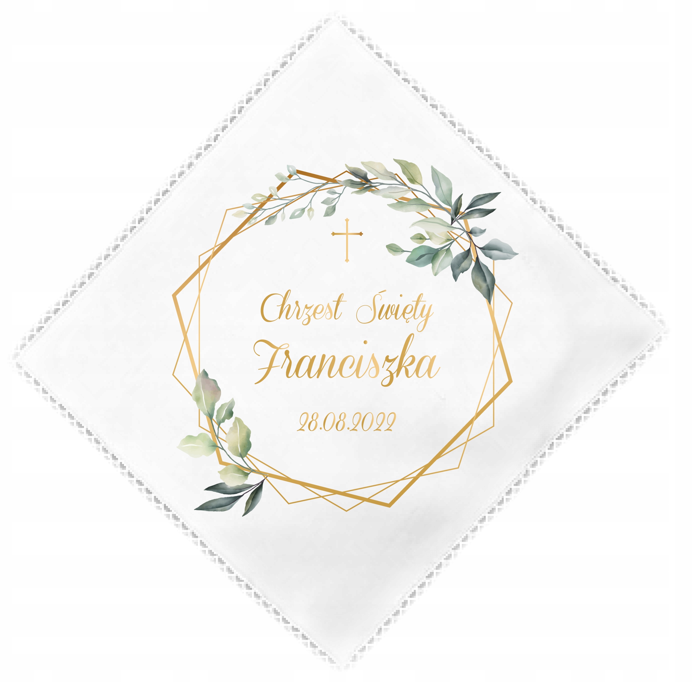 

Szatka do Chrztu z nadrukiem Imię Data W1