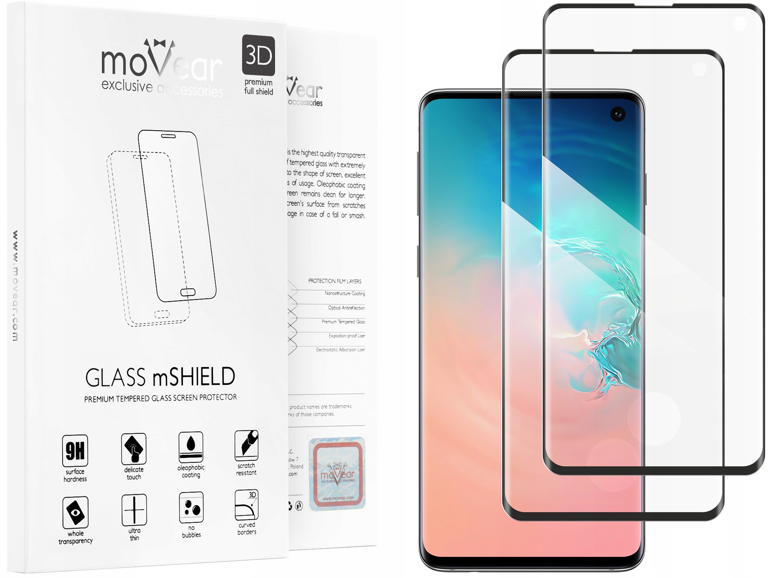 

Szkło hartowane 3D na Samsung Galaxy S10 Movear