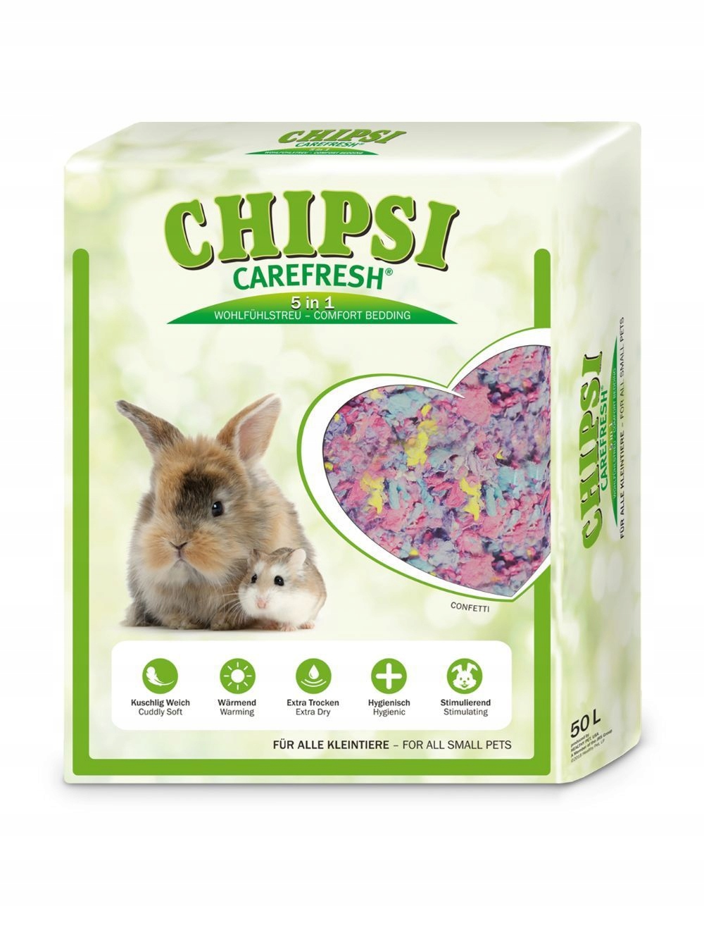 Levně Carefresh Carefresh Soft Paper Bedding Confetti 50L Měkká papírová podestýlka Carefresh Confetti 50L