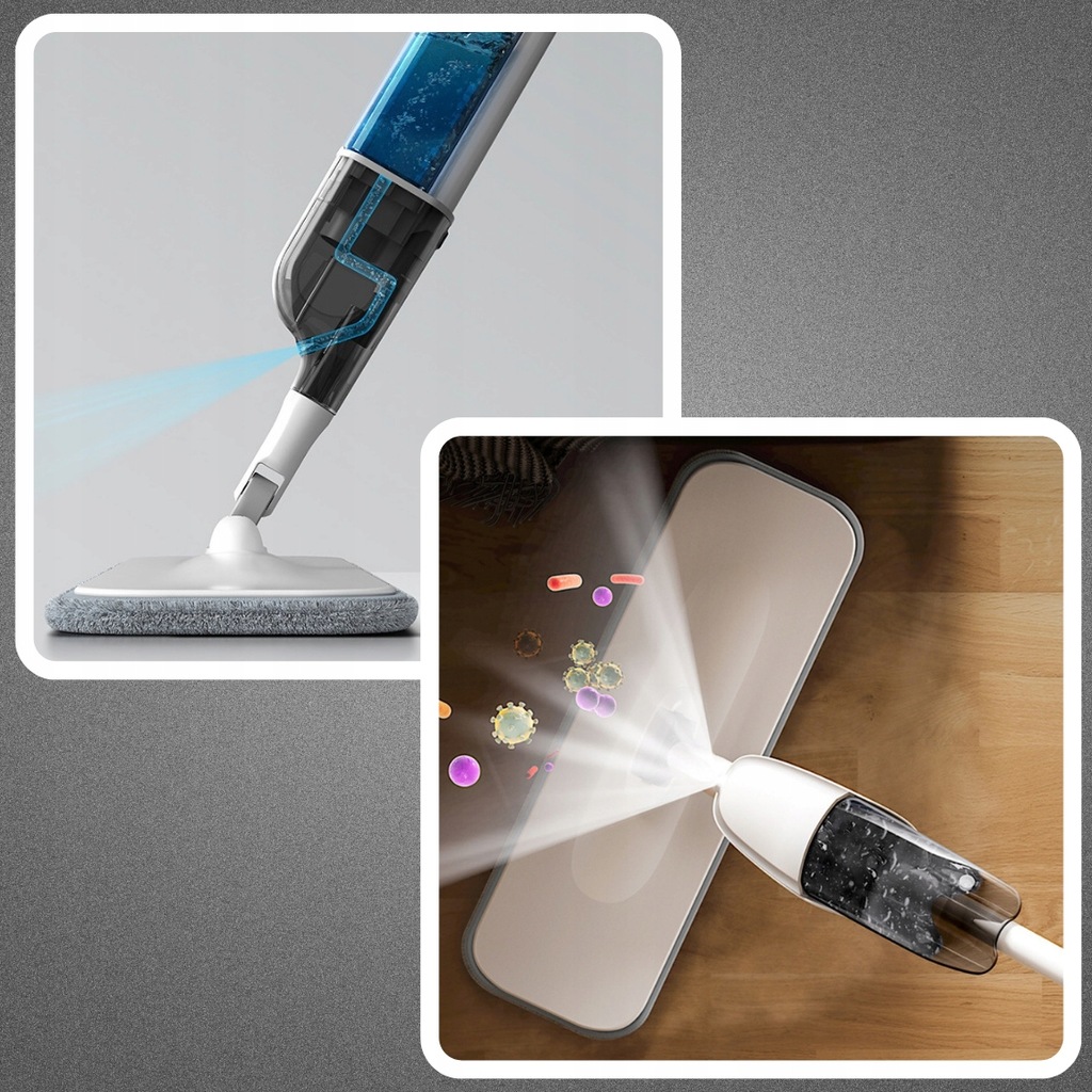 MOP PŁASKI ZE SPRYSKIWACZEM DŁUGI 120cm 350ml + 3X WKŁADY MIKROFIBRA 3 SZT Rodzaj mop