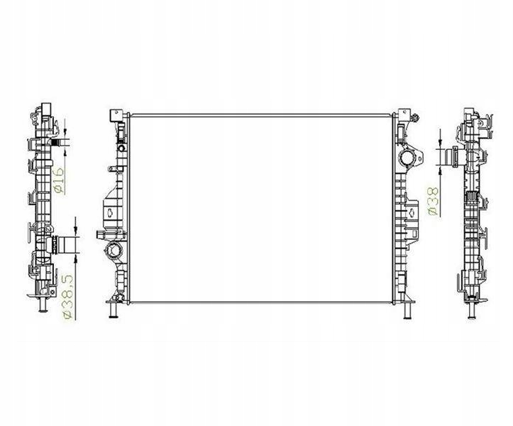 Chłodnica wody Ford Focus III 2011-14