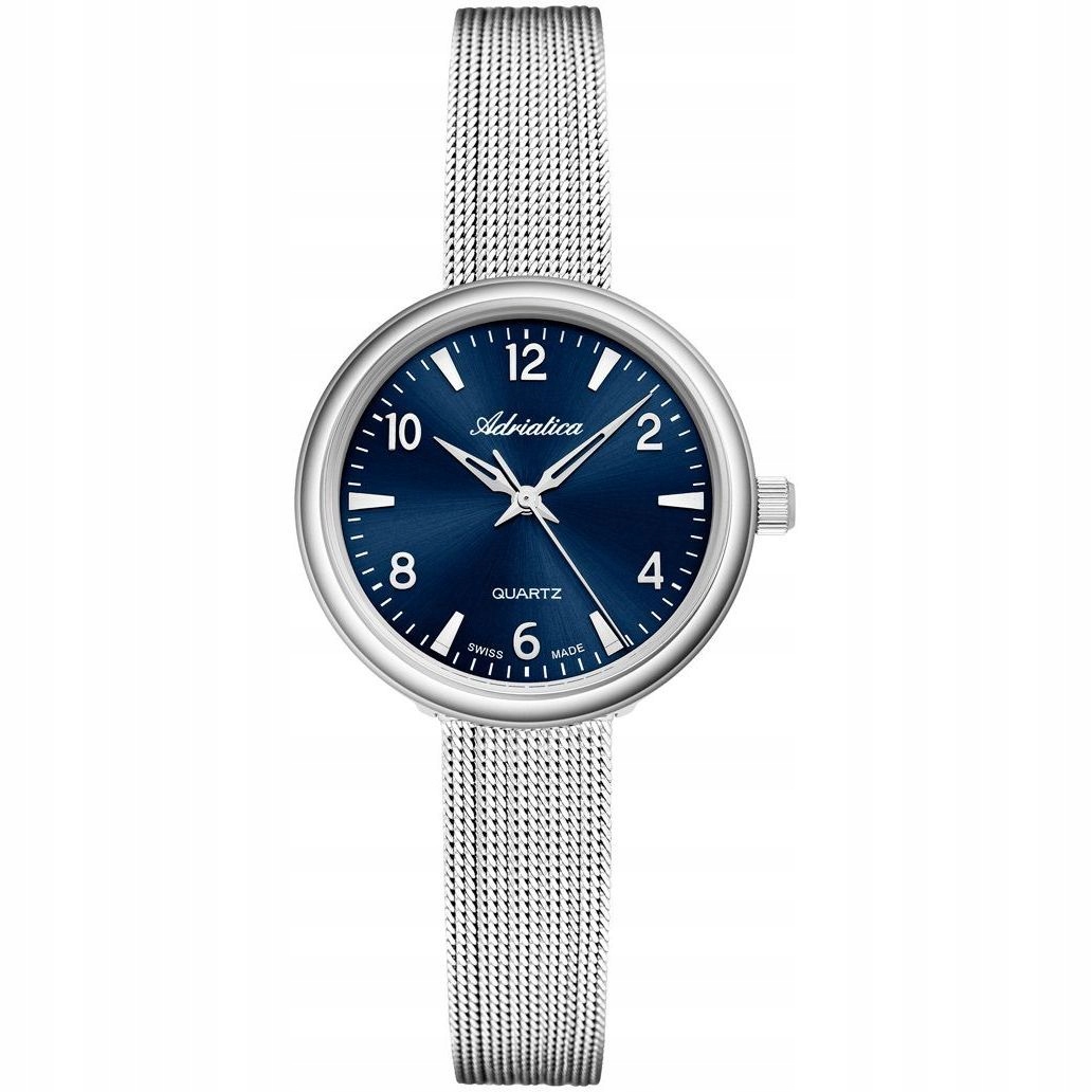 Adriatica dámské stříbrné hodinky Classic s číslicemi A3786.5155Q