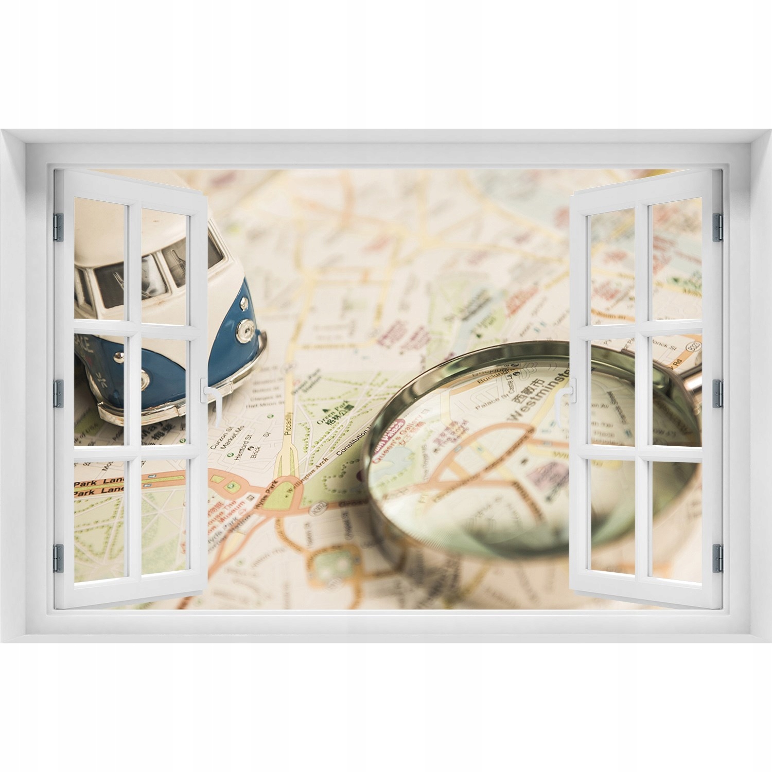 

Samoprzylepna Naklejka na ścianę Symbolika podróży