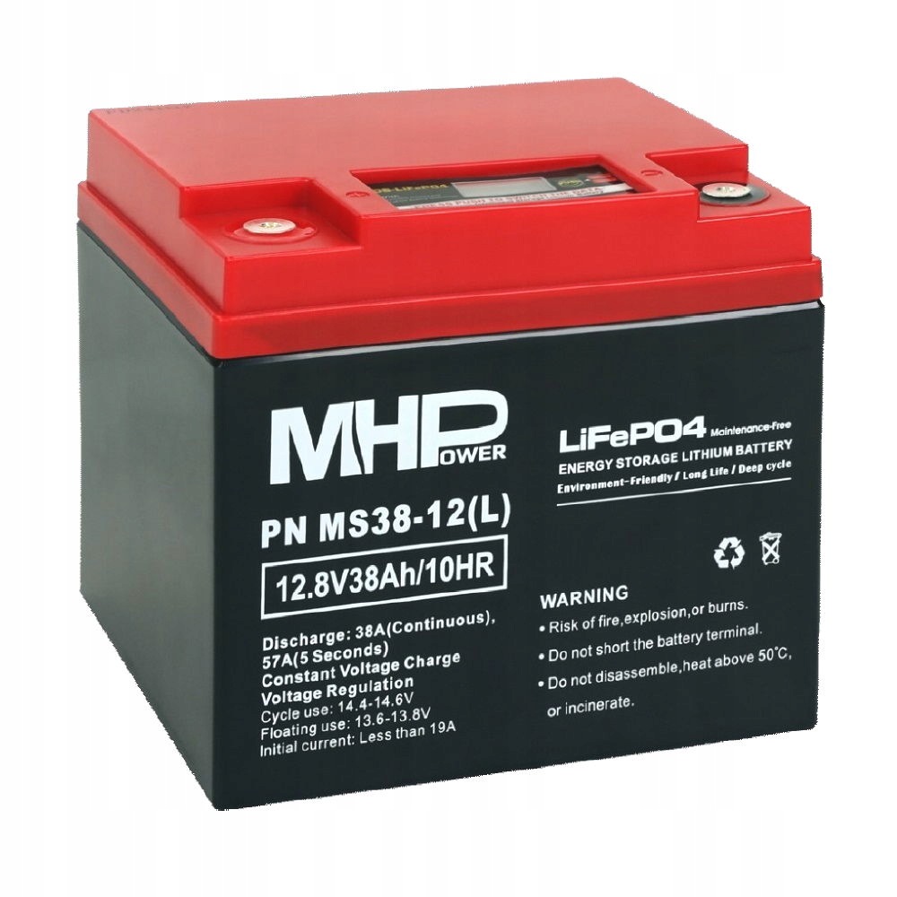 MHPower MS38-12(L) Lithium baterie LiFePO4 12V 38A