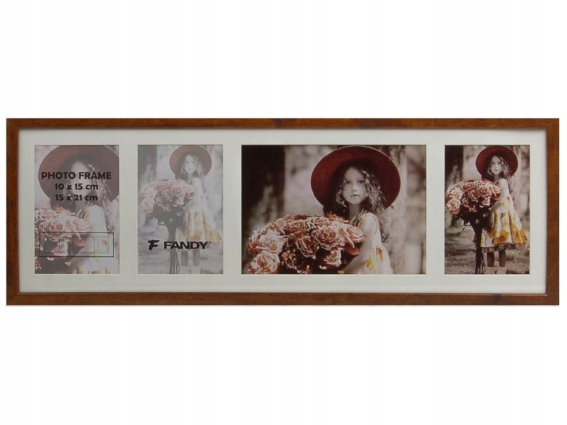 

Ramka galeria Style 61x21 cm Brązowa