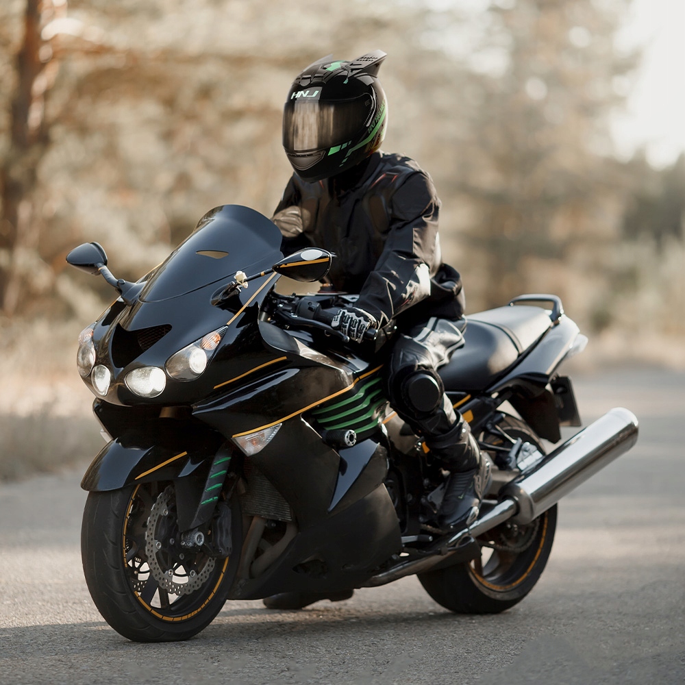 KASK MOTOCYKLOWY na motor Z USZAMI KOCIE uszy XL Typ Inny