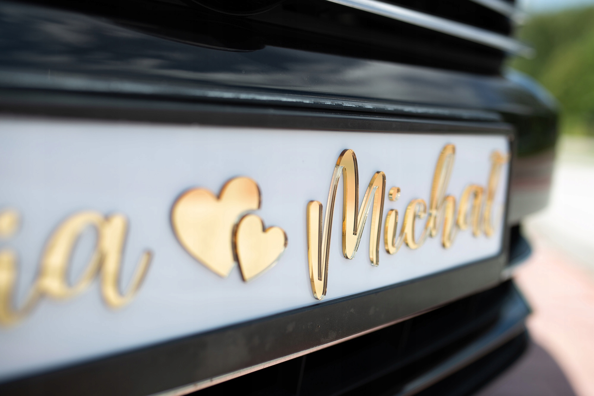 Tablice Ślubne na Wesele do ramek rejestracyjnych Rodzaj tablice