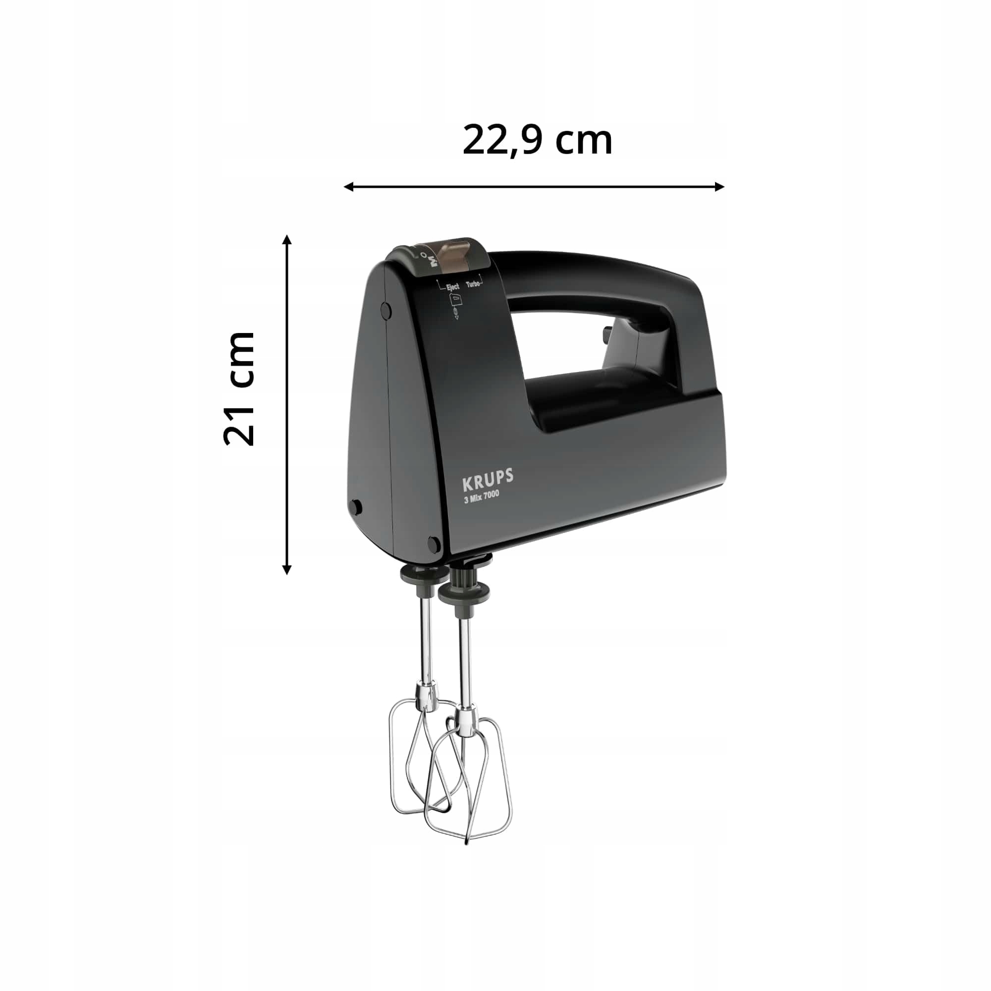 KRUPS Mikser Ręczny 500W Ergonomiczny Uchwyt Czarny Miedziany — miniatura 7